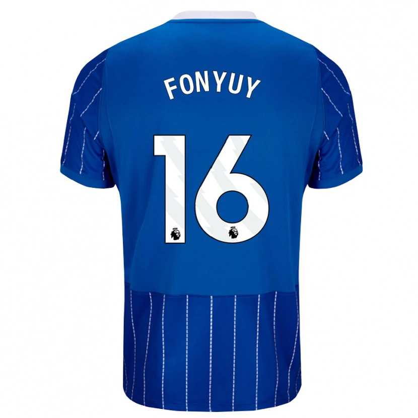 Danxen Męski Aedan Fonyuy #16 Średni Niebieski Biały Domowa Koszulka 2026/27 Koszulki Klubowe