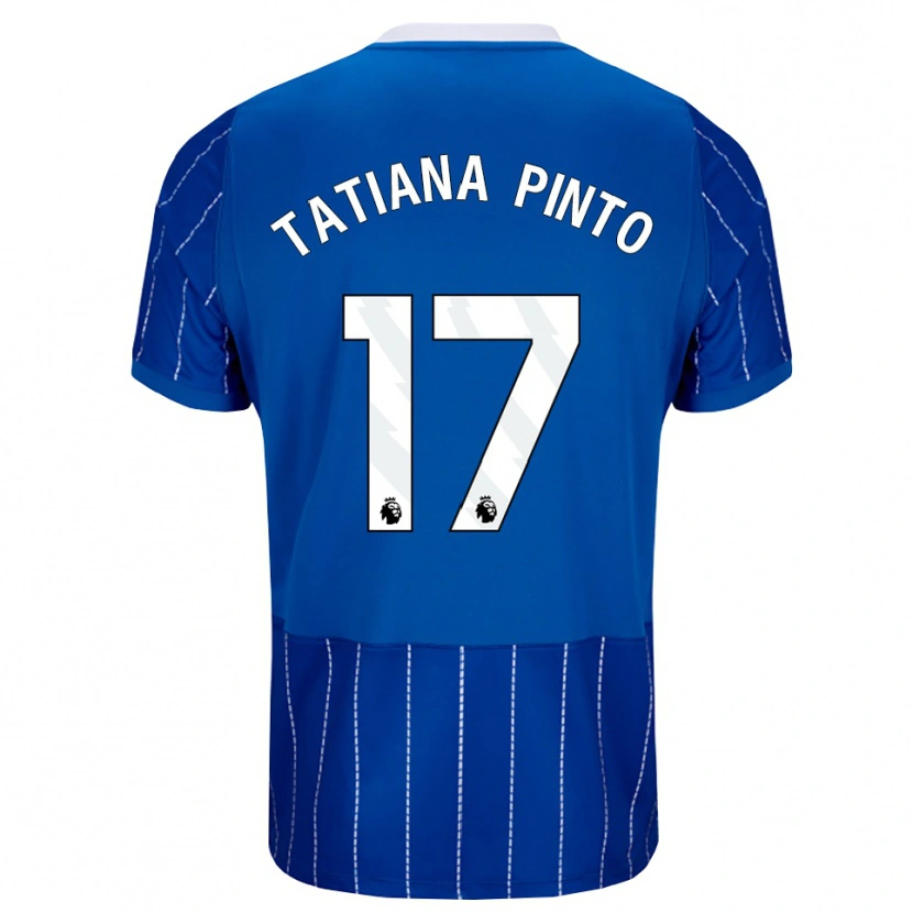 Danxen Męski Tatiana Vanessa Ferreira Pinto #17 Średni Niebieski Biały Domowa Koszulka 2026/27 Koszulki Klubowe