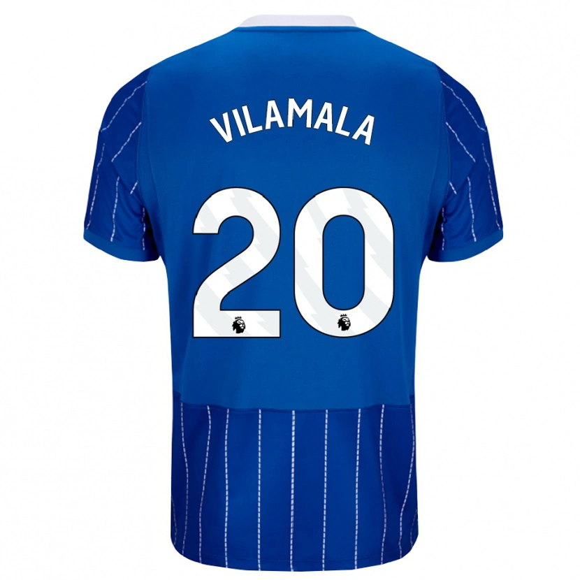 Danxen Męski Bruna Vilamala #20 Średni Niebieski Biały Domowa Koszulka 2026/27 Koszulki Klubowe