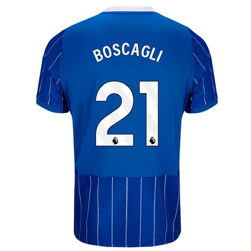 Danxen Męski Olivier Boscagli #21 Średni Niebieski Biały Domowa Koszulka 2026/27 Koszulki Klubowe