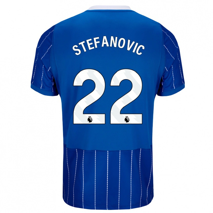 Danxen Męski Dejana Stefanović #22 Średni Niebieski Biały Domowa Koszulka 2026/27 Koszulki Klubowe