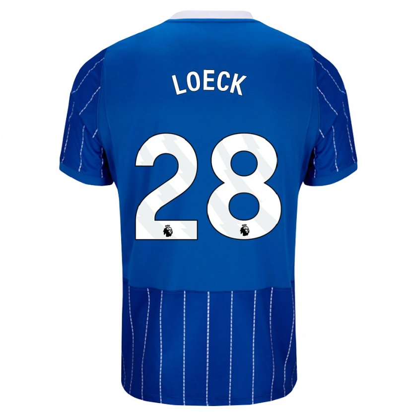 Danxen Męski Melina Loeck #28 Średni Niebieski Biały Domowa Koszulka 2026/27 Koszulki Klubowe