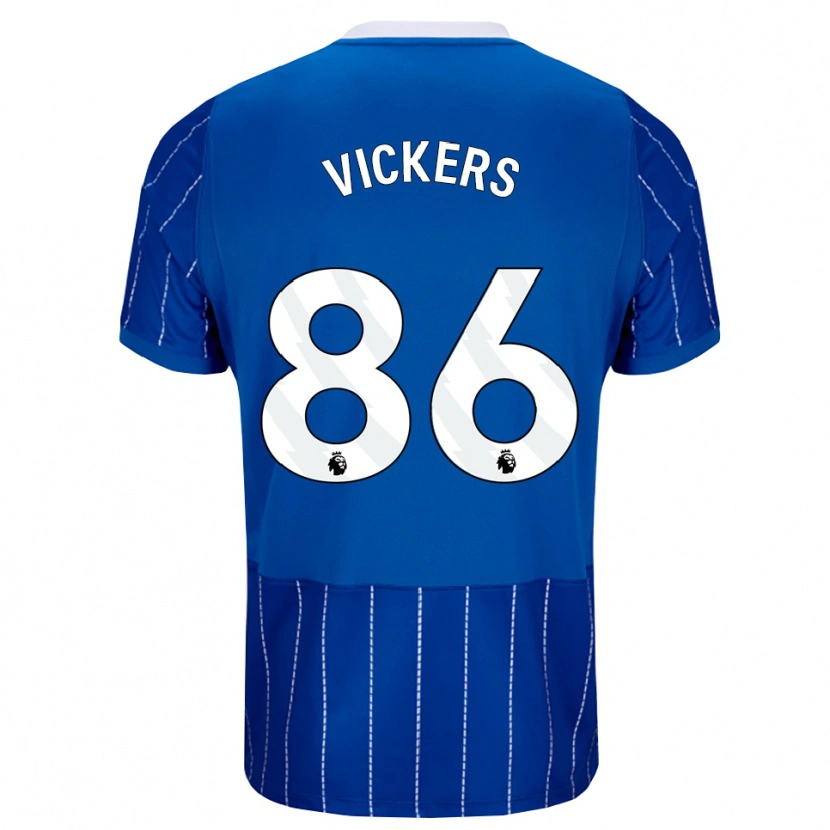 Danxen Męski Jacob Vickers #86 Średni Niebieski Biały Domowa Koszulka 2026/27 Koszulki Klubowe