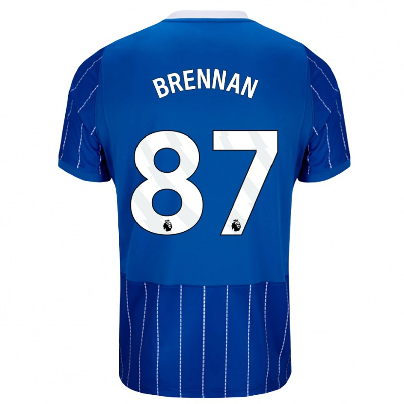 Danxen Męski Zach Brennan #87 Średni Niebieski Biały Domowa Koszulka 2026/27 Koszulki Klubowe