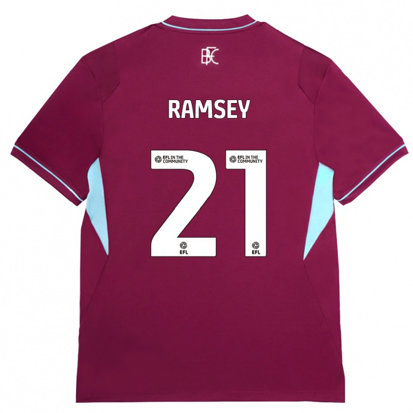 Danxen Męski Aaron Ramsey #21 Bordowy Zielony Domowa Koszulka 2026/27 Koszulki Klubowe