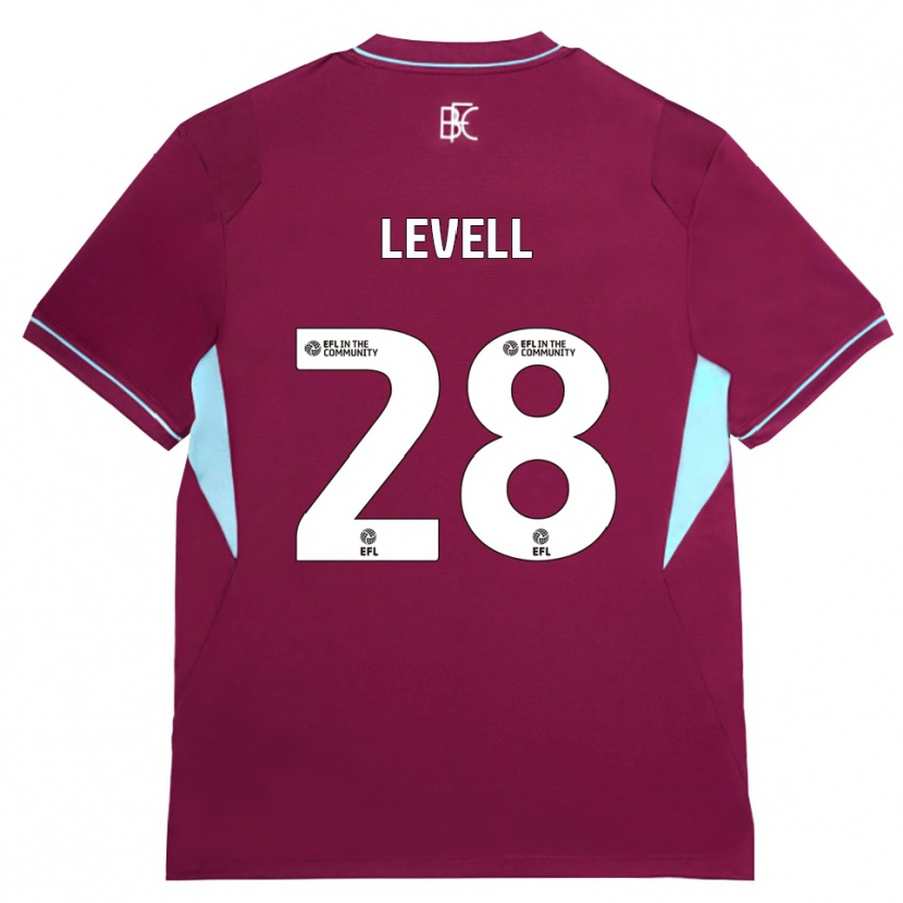 Danxen Męski Kirstie Levell #28 Bordowy Zielony Domowa Koszulka 2026/27 Koszulki Klubowe
