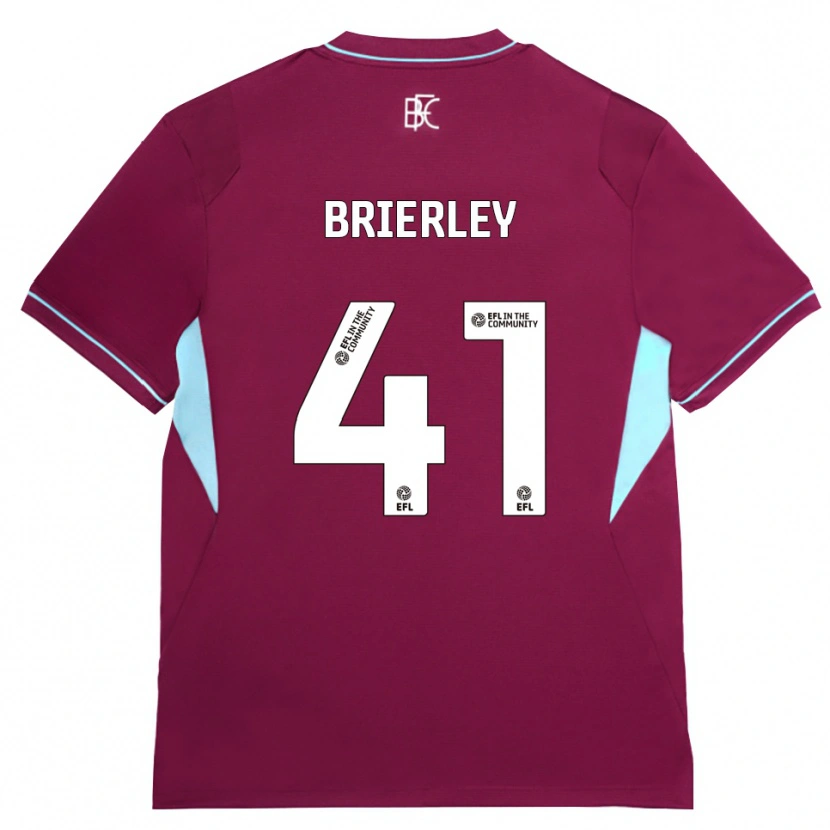 Danxen Męski George Brierley #41 Bordowy Zielony Domowa Koszulka 2026/27 Koszulki Klubowe