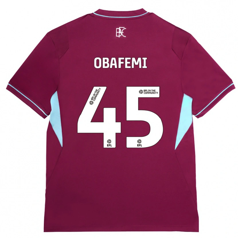 Danxen Męski Michael Obafemi #45 Bordowy Zielony Domowa Koszulka 2026/27 Koszulki Klubowe