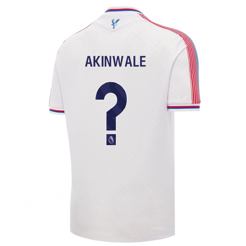 Danxen Męski Victor Akinwale #0 Biały Czerwony Niebieski Domowa Koszulka 2026/27 Koszulki Klubowe
