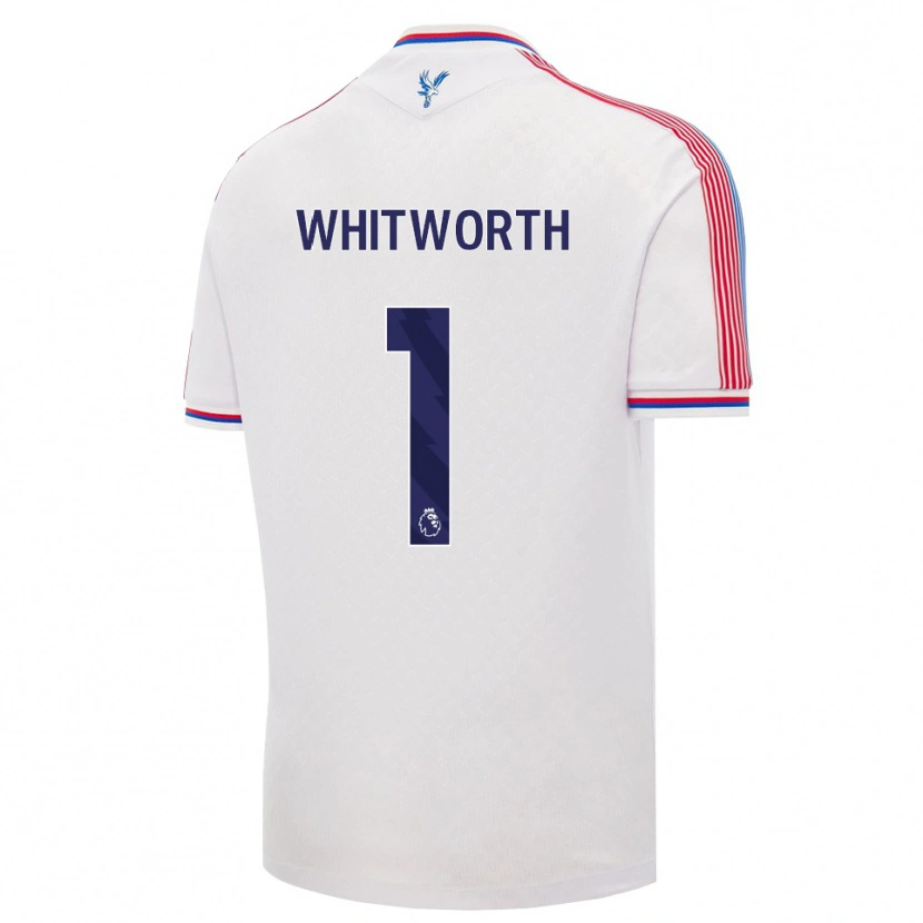 Danxen Męski Harry Whitworth #1 Biały Czerwony Niebieski Domowa Koszulka 2026/27 Koszulki Klubowe