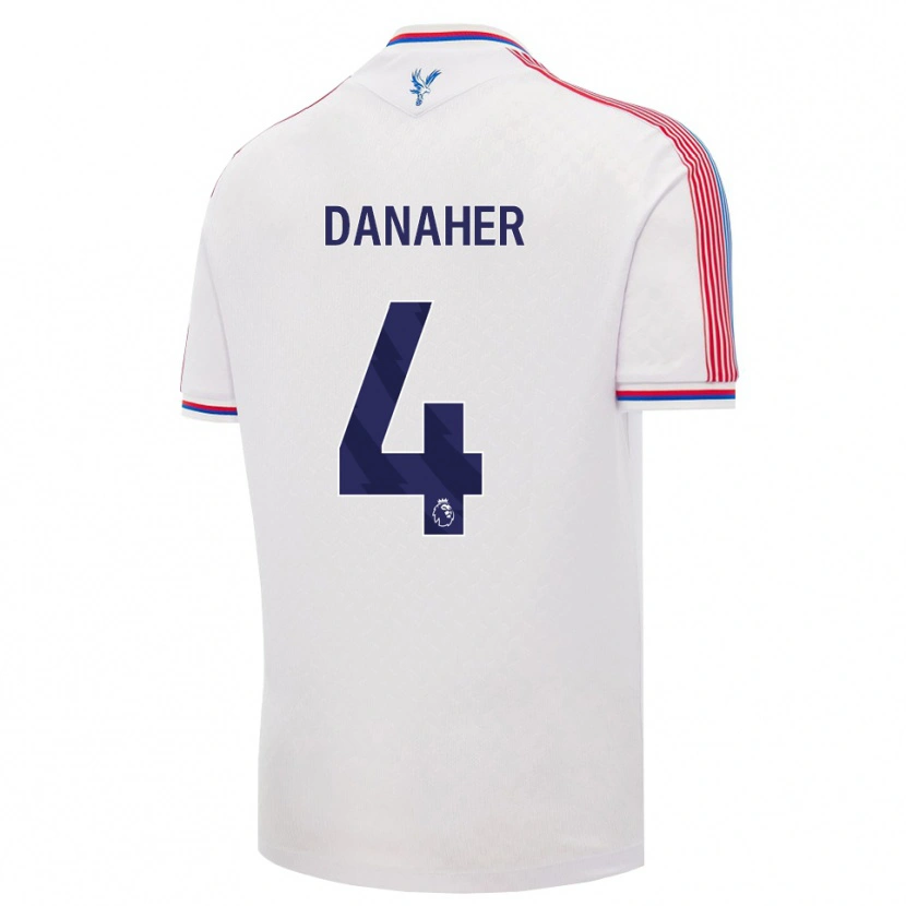 Danxen Męski Euan Danaher #4 Biały Czerwony Niebieski Domowa Koszulka 2026/27 Koszulki Klubowe