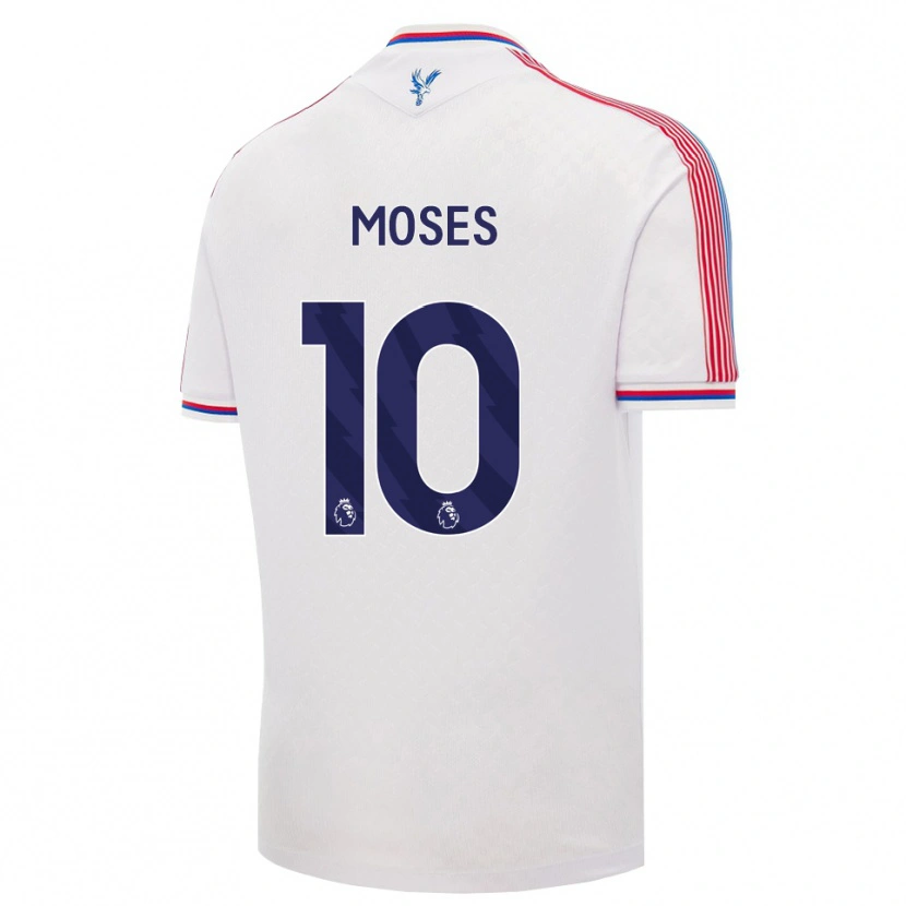 Danxen Męski Kayden Moses #10 Biały Czerwony Niebieski Domowa Koszulka 2026/27 Koszulki Klubowe