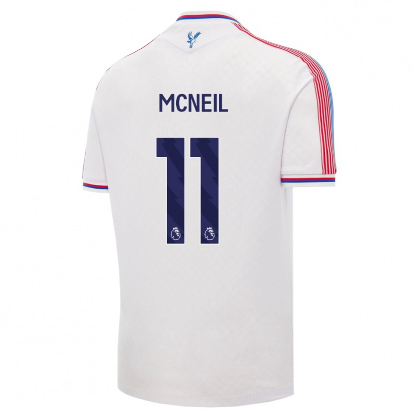 Danxen Męski Dwight Mcneil #11 Biały Czerwony Niebieski Domowa Koszulka 2026/27 Koszulki Klubowe