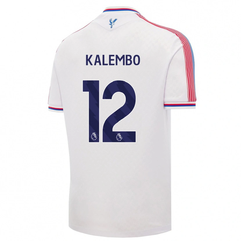 Danxen Męski Nathanael Kalembo #12 Biały Czerwony Niebieski Domowa Koszulka 2026/27 Koszulki Klubowe