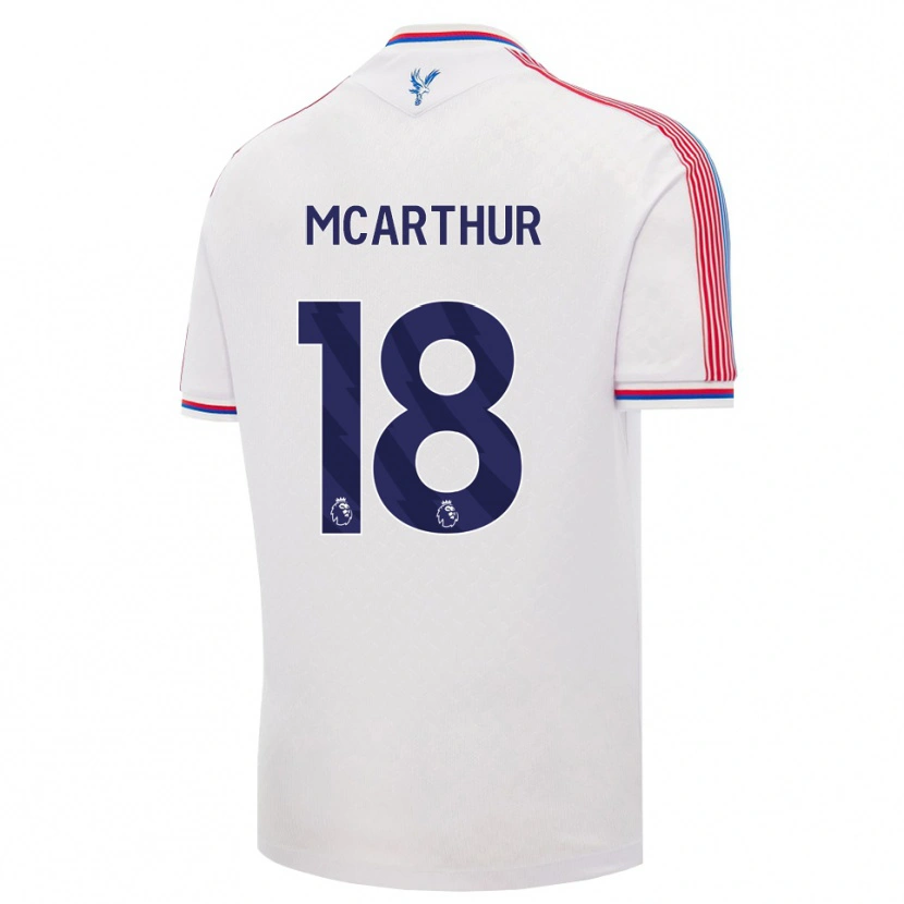 Danxen Męski James Mcarthur #18 Biały Czerwony Niebieski Domowa Koszulka 2026/27 Koszulki Klubowe