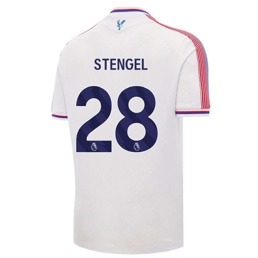 Danxen Męski Katie Stengel #28 Biały Czerwony Niebieski Domowa Koszulka 2026/27 Koszulki Klubowe