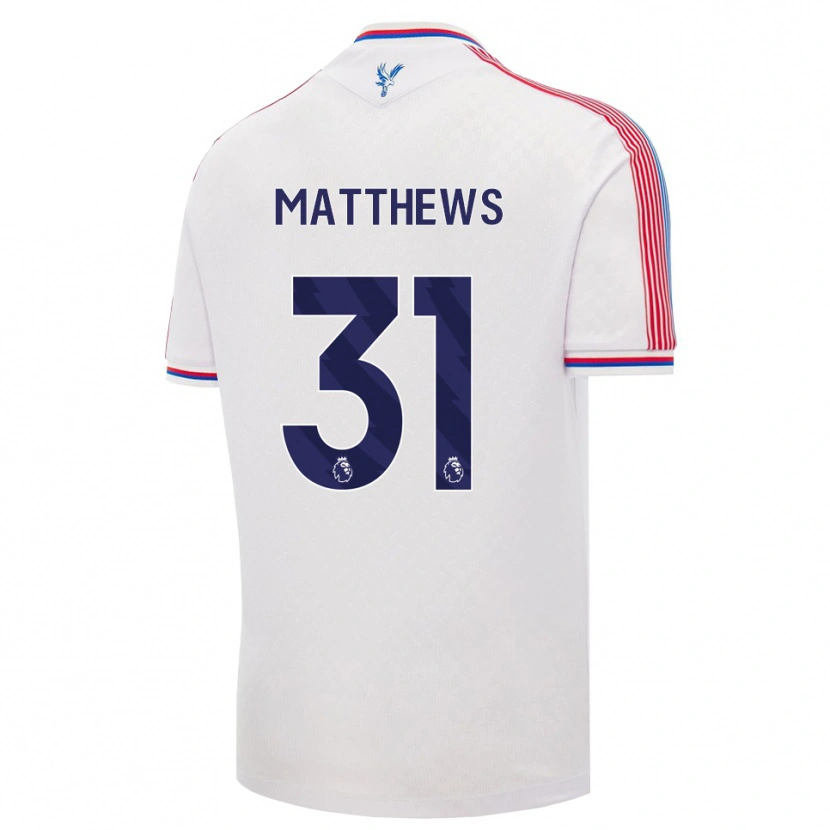Danxen Męski Remi Matthews #31 Biały Czerwony Niebieski Domowa Koszulka 2026/27 Koszulki Klubowe
