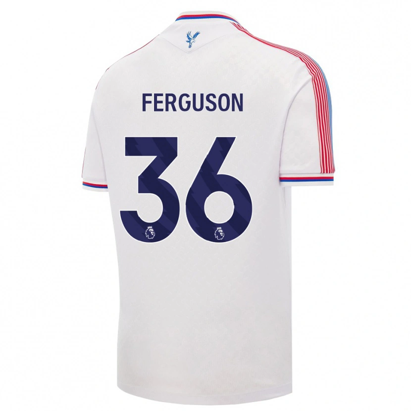Danxen Męski Nathan Ferguson #36 Biały Czerwony Niebieski Domowa Koszulka 2026/27 Koszulki Klubowe