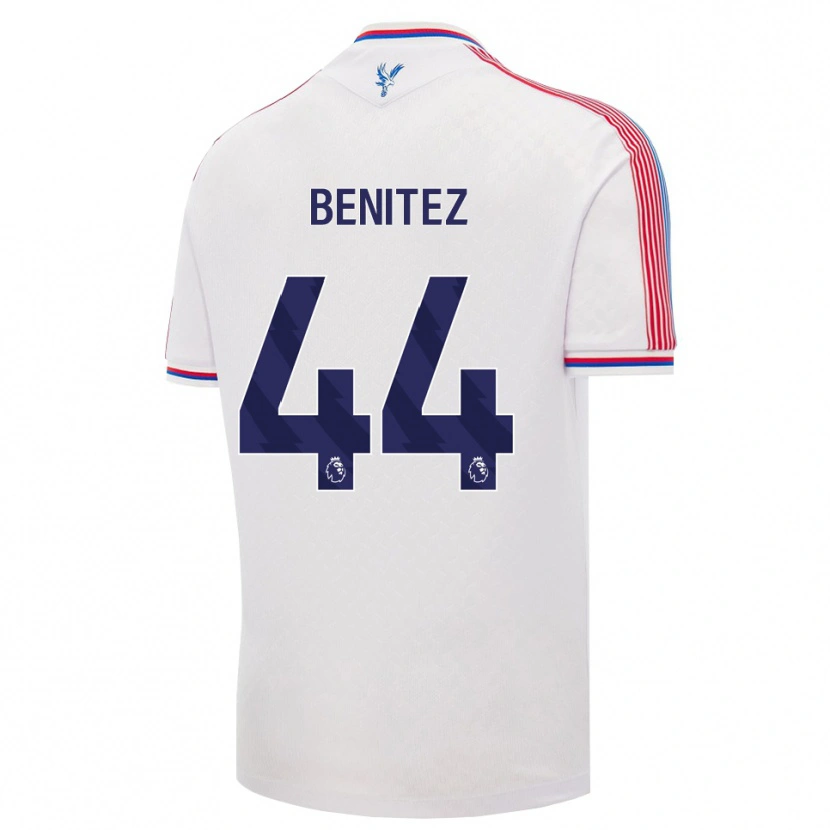 Danxen Męski Walter Benítez #44 Biały Czerwony Niebieski Domowa Koszulka 2026/27 Koszulki Klubowe