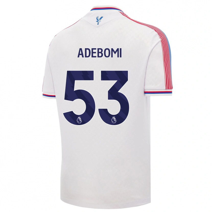 Danxen Męski Ademola Ola Adebomi #53 Biały Czerwony Niebieski Domowa Koszulka 2026/27 Koszulki Klubowe