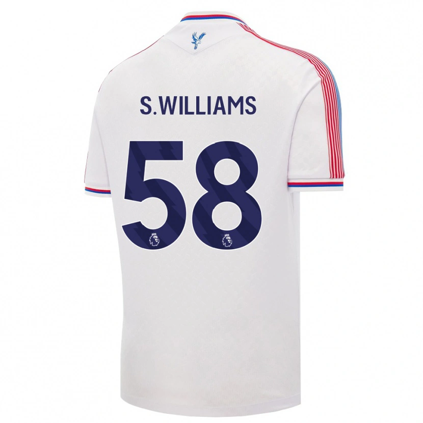 Danxen Męski Seb Williams #58 Biały Czerwony Niebieski Domowa Koszulka 2026/27 Koszulki Klubowe
