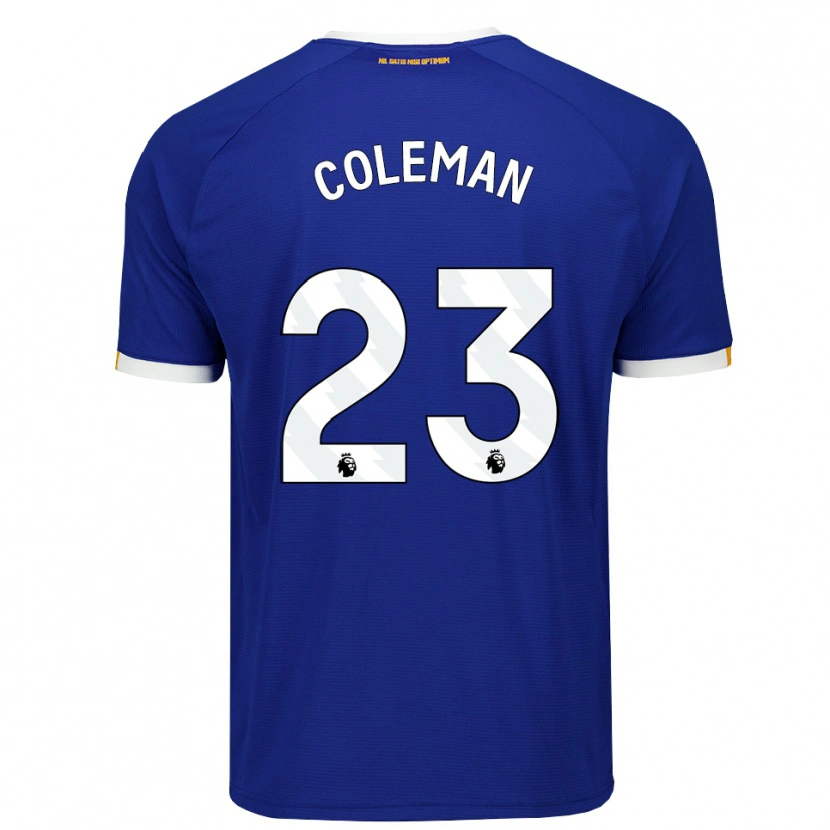 Danxen Męski Seamus Coleman #23 Niebieski Biały Żółty Domowa Koszulka 2026/27 Koszulki Klubowe