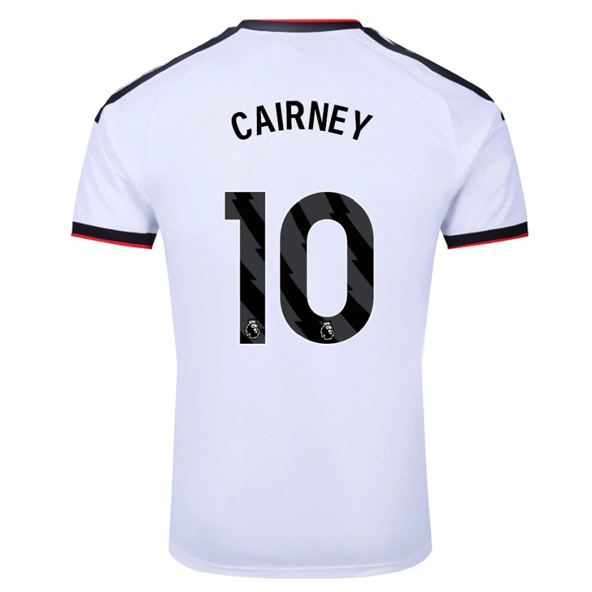 Danxen Męski Tom Cairney #10 Biały Czarny Czerwony Domowa Koszulka 2026/27 Koszulki Klubowe