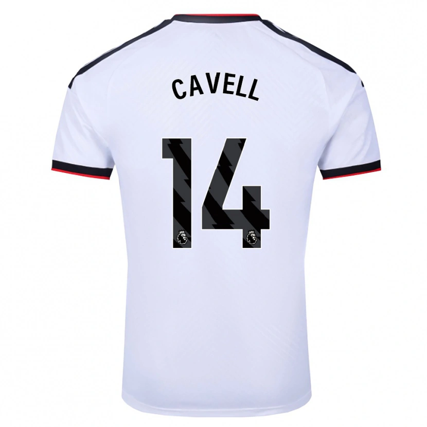 Danxen Męski Tarrell Cavell #14 Biały Czarny Czerwony Domowa Koszulka 2026/27 Koszulki Klubowe