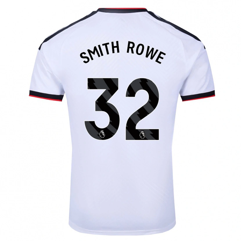 Danxen Męski Emile Smith Rowe #32 Biały Czarny Czerwony Domowa Koszulka 2026/27 Koszulki Klubowe