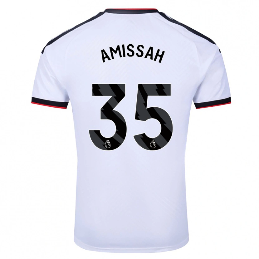 Danxen Męski Sam Amissah #35 Biały Czarny Czerwony Domowa Koszulka 2026/27 Koszulki Klubowe