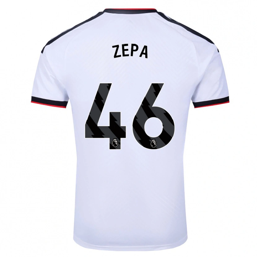 Danxen Męski Macauley Zepa #46 Biały Czarny Czerwony Domowa Koszulka 2026/27 Koszulki Klubowe