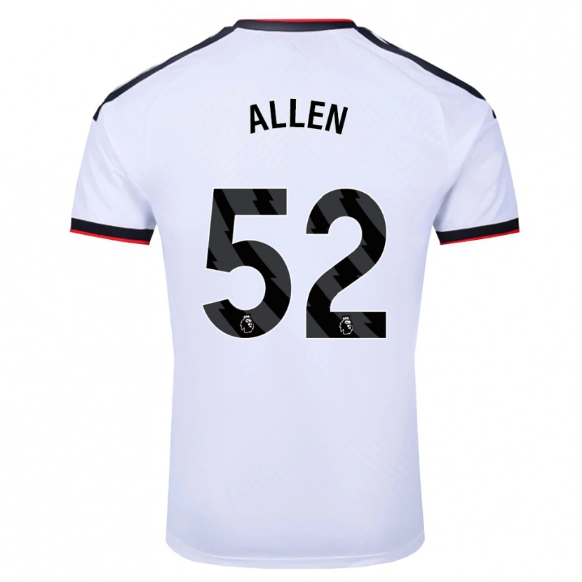 Danxen Męski Michael Allen #52 Biały Czarny Czerwony Domowa Koszulka 2026/27 Koszulki Klubowe
