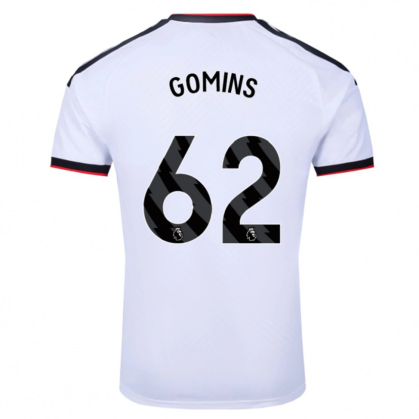 Danxen Męski Markuss Gomins #62 Biały Czarny Czerwony Domowa Koszulka 2026/27 Koszulki Klubowe