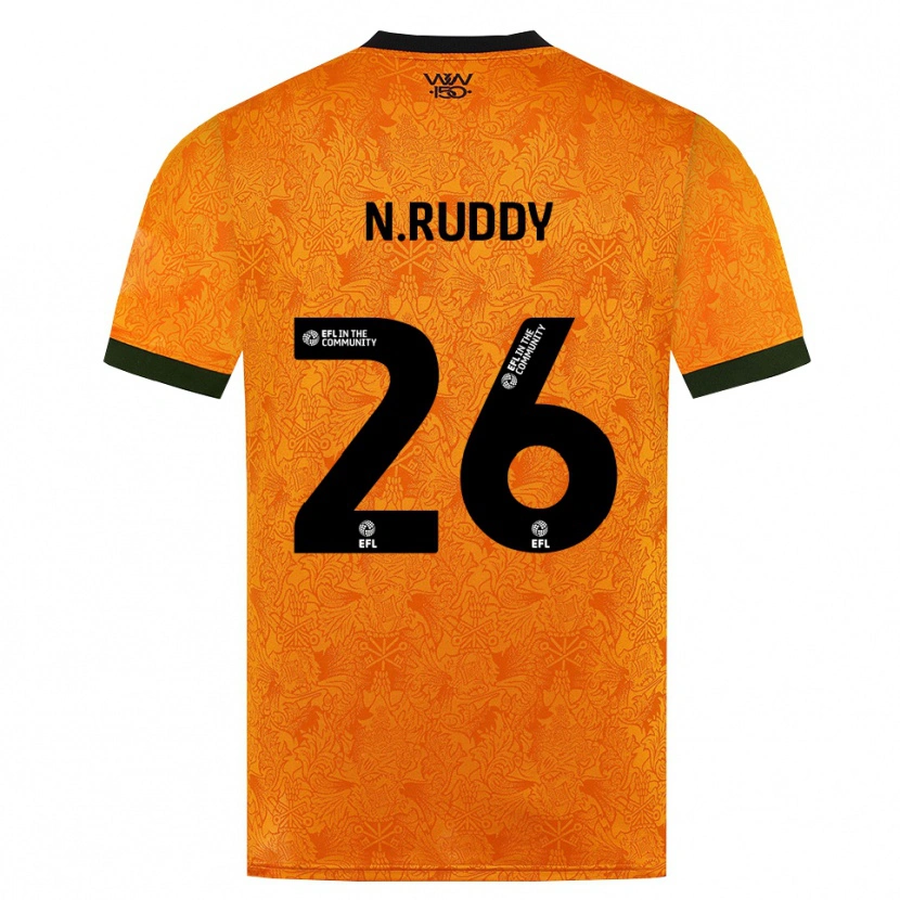 Danxen Męski John Ruddy #26 Pomarańczowy Czarny Domowa Koszulka 2026/27 Koszulki Klubowe