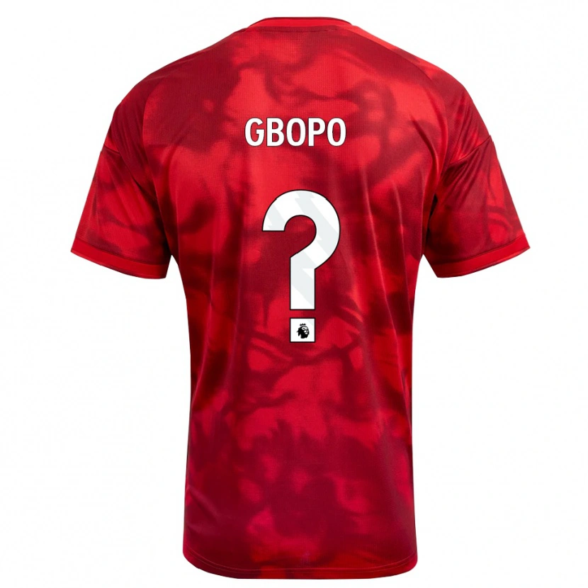Danxen Męski Tony Gbopo #0 Karmazynowy Biały Domowa Koszulka 2026/27 Koszulki Klubowe