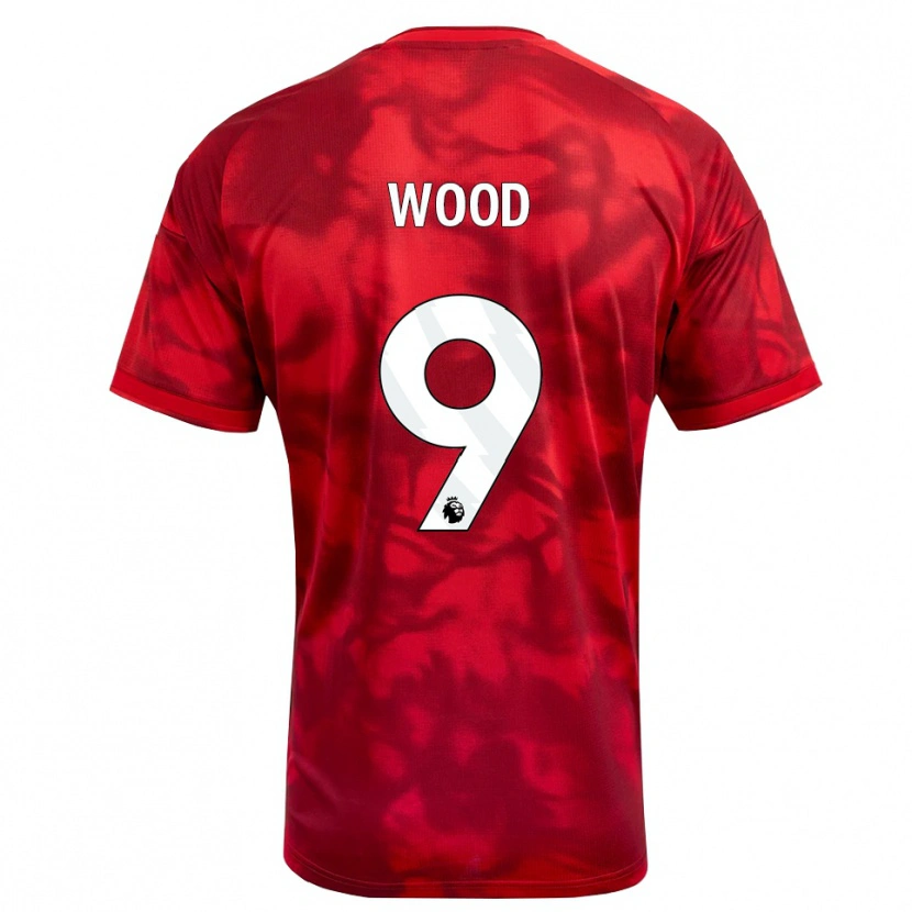 Danxen Męski Chris Wood #9 Karmazynowy Biały Domowa Koszulka 2026/27 Koszulki Klubowe