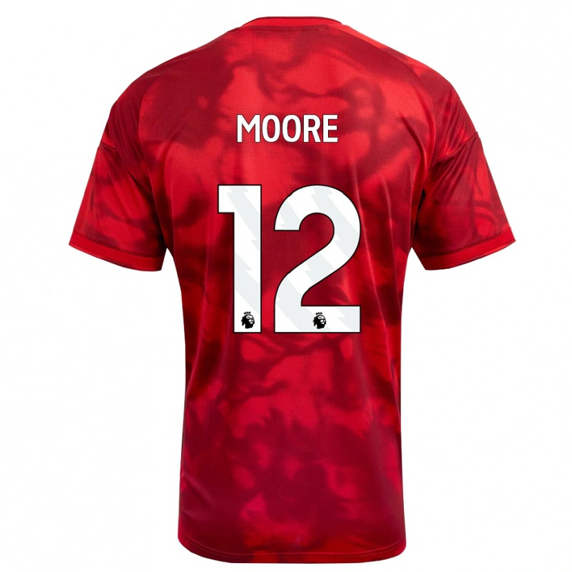 Danxen Męski Daniel Moore #12 Karmazynowy Biały Domowa Koszulka 2026/27 Koszulki Klubowe