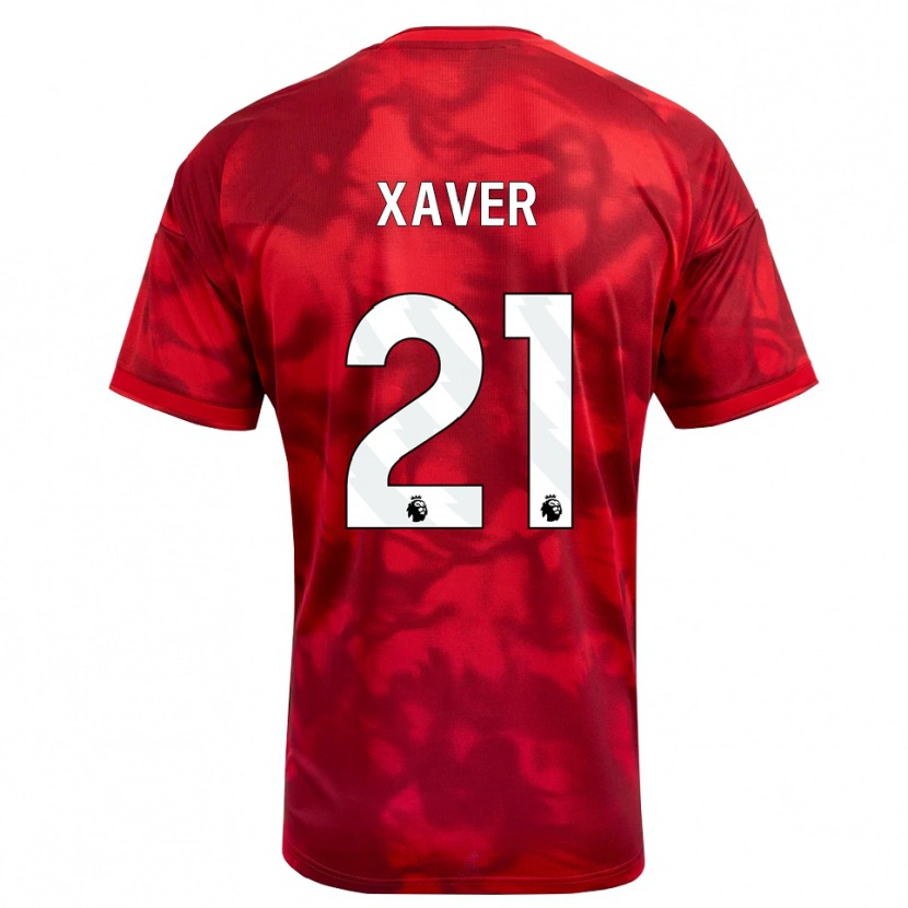Danxen Męski Xaver Schlager #21 Karmazynowy Biały Domowa Koszulka 2026/27 Koszulki Klubowe