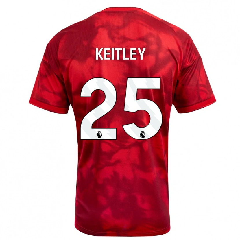 Danxen Męski Alice Keitley #25 Karmazynowy Biały Domowa Koszulka 2026/27 Koszulki Klubowe