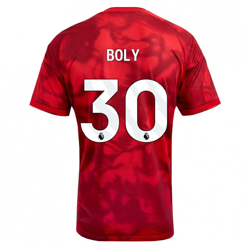 Danxen Męski Willy Boly #30 Karmazynowy Biały Domowa Koszulka 2026/27 Koszulki Klubowe