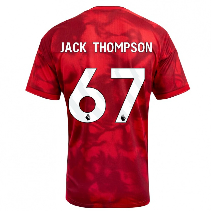 Danxen Męski Jack Thompson #67 Karmazynowy Biały Domowa Koszulka 2026/27 Koszulki Klubowe