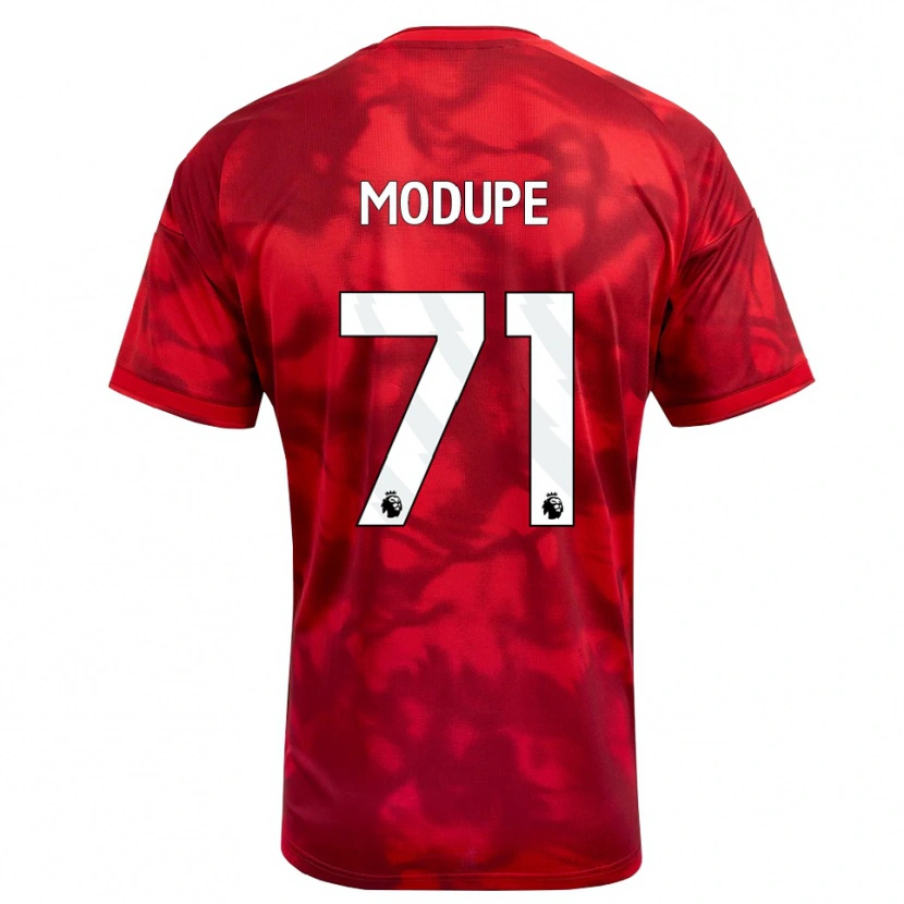 Danxen Męski David Modupe #71 Karmazynowy Biały Domowa Koszulka 2026/27 Koszulki Klubowe