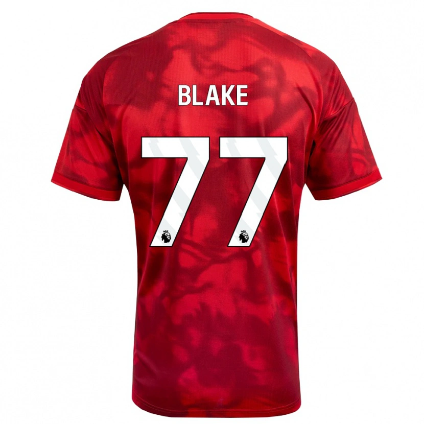 Danxen Męski Zyan Blake #77 Karmazynowy Biały Domowa Koszulka 2026/27 Koszulki Klubowe