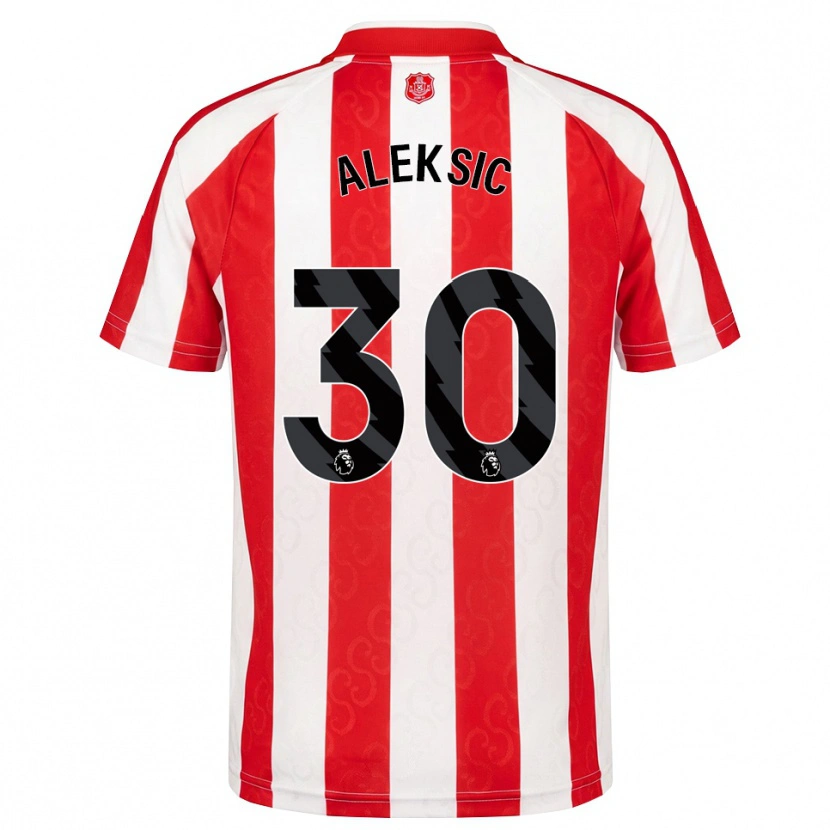 Danxen Męski Milan Aleksic #30 Czerwony Biały Czarny Domowa Koszulka 2026/27 Koszulki Klubowe
