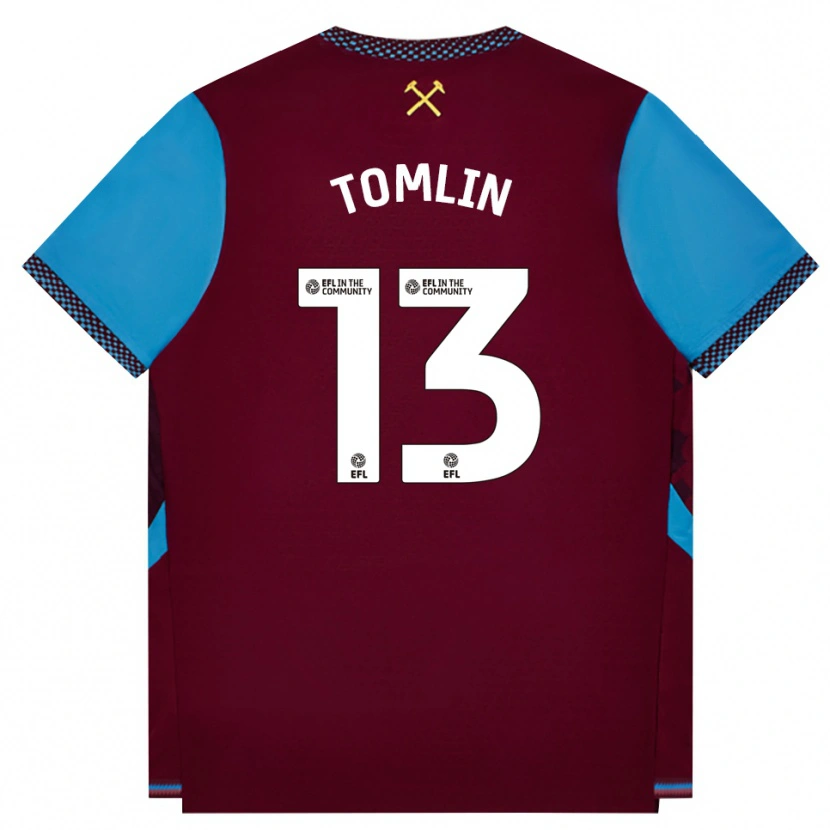 Danxen Męski Jack Tomlin #13 Bordowy Niebieski Chaber Domowa Koszulka 2026/27 Koszulki Klubowe
