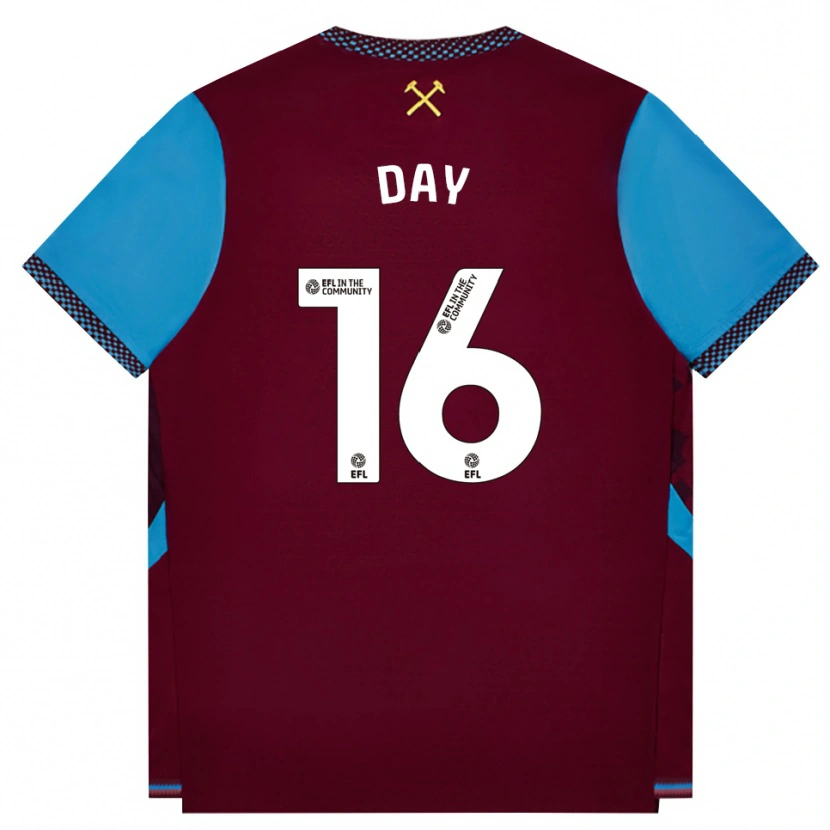 Danxen Męski Frankie Day #16 Bordowy Niebieski Chaber Domowa Koszulka 2026/27 Koszulki Klubowe