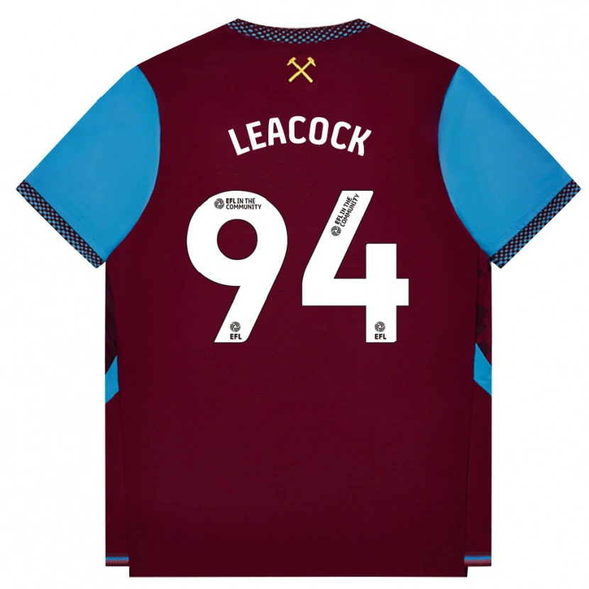 Danxen Męski Callum Leacock #94 Bordowy Niebieski Chaber Domowa Koszulka 2026/27 Koszulki Klubowe