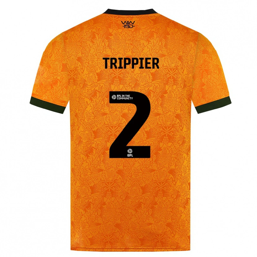 Danxen Męski Kieran Trippier #2 Pomarańczowy Czarny Domowa Koszulka 2026/27 Koszulki Klubowe