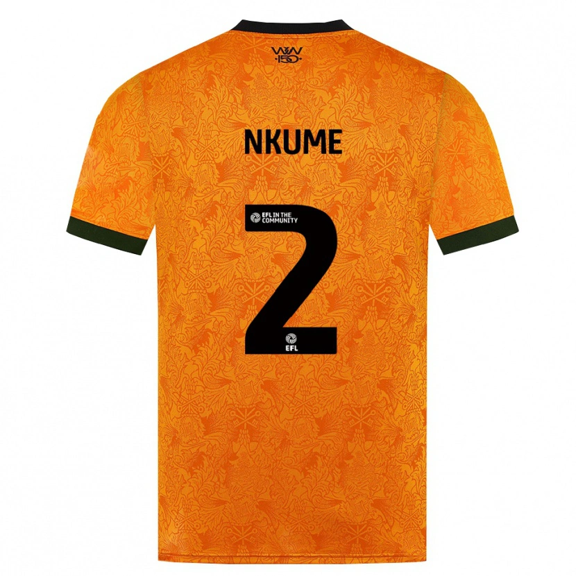 Danxen Męski Saviour Nkume #2 Pomarańczowy Czarny Domowa Koszulka 2026/27 Koszulki Klubowe