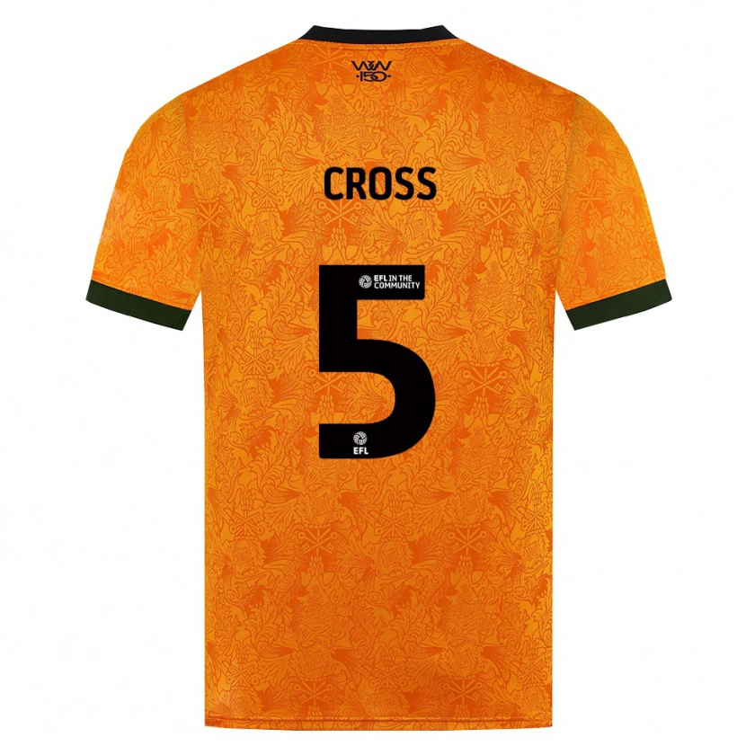 Danxen Męski Emma Cross #5 Pomarańczowy Czarny Domowa Koszulka 2026/27 Koszulki Klubowe